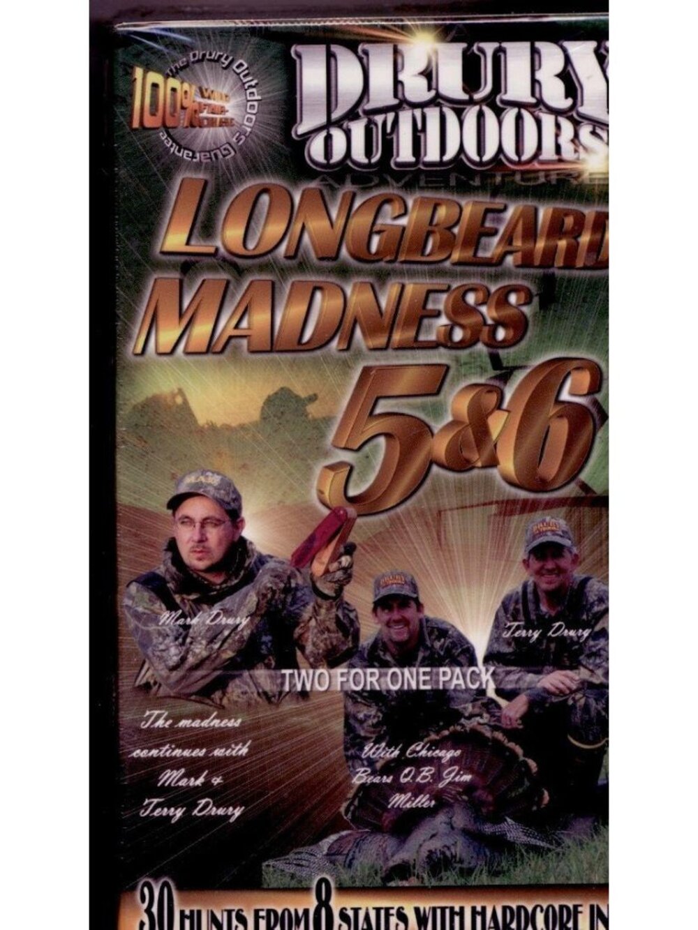 Drury Outdoors Longbeard Madness 5 & 6 VHS Set New Sealed Turkey Hunting ©2003